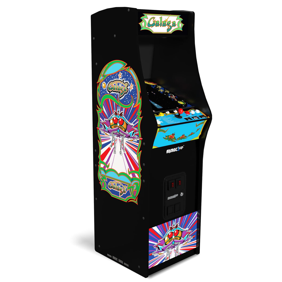 Arcade1Up Galaga Deluxe Arcade Machine - 5 Foot Tall Stand Up Cabinet
