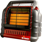 Mr. Heater Portable Big Buddy Propane Heater Bundle - 10-Ft Hose & Tank Adapter, 4 000 9 000 Or 18 000 BTU (3 Items)