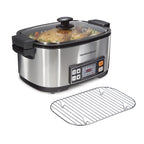 Hamilton Beach 9-in-1 Multi Cooker, 6 Qt Nonstick Aluminum Crock