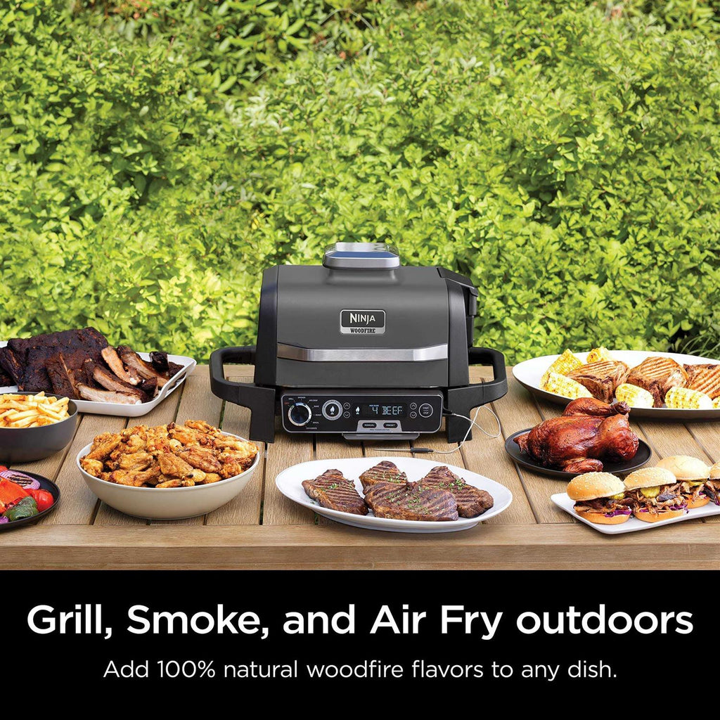 Ninja Woodfire Pro Outdoor Grill & Smoker With Built-In Thermometer - OG751BRN