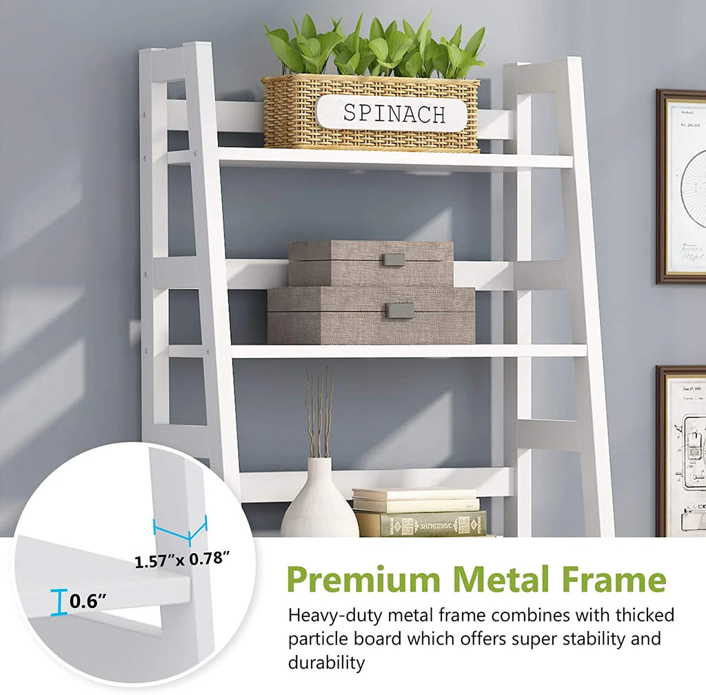 5-Tier Ladder Bookshelf Bookcase With 5 Shelves
