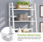 5-Tier Ladder Bookshelf Bookcase With 5 Shelves