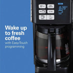 Hamilton Beach FlexBrew Trio Coffee Maker, Single-Serve, Black & Silver, 12-Cup - 49954