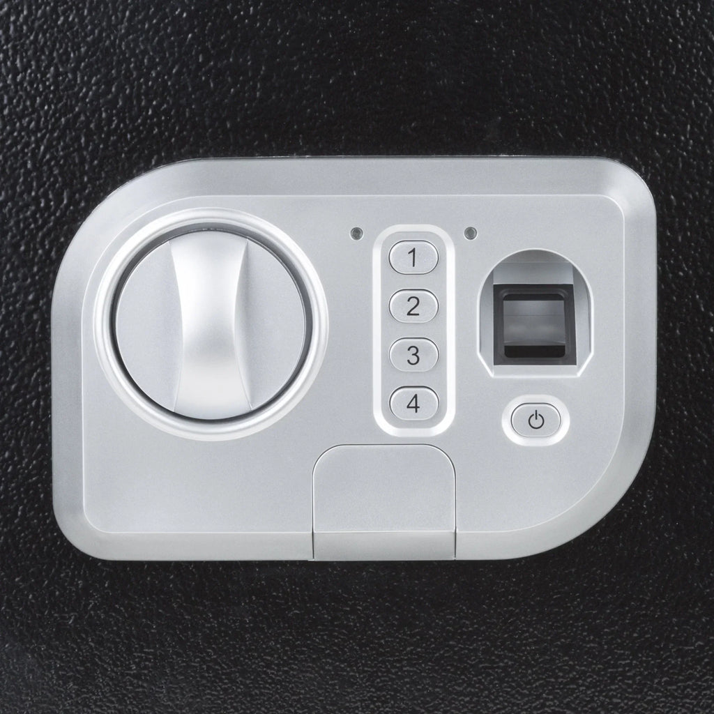 Stalwart Electronic Biometric Safe With Fingerprint Lock And 2 Override Keys
