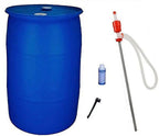 55 Gallon Emergency Water Storage HDPE Barrel Combo Pack - 23 x 23 x 34 in