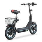 BOGIST Electric Scooter With Seat, 500W Motor, 25mph, 45km Range, 48V 13Ah, Blue - M5 Elite