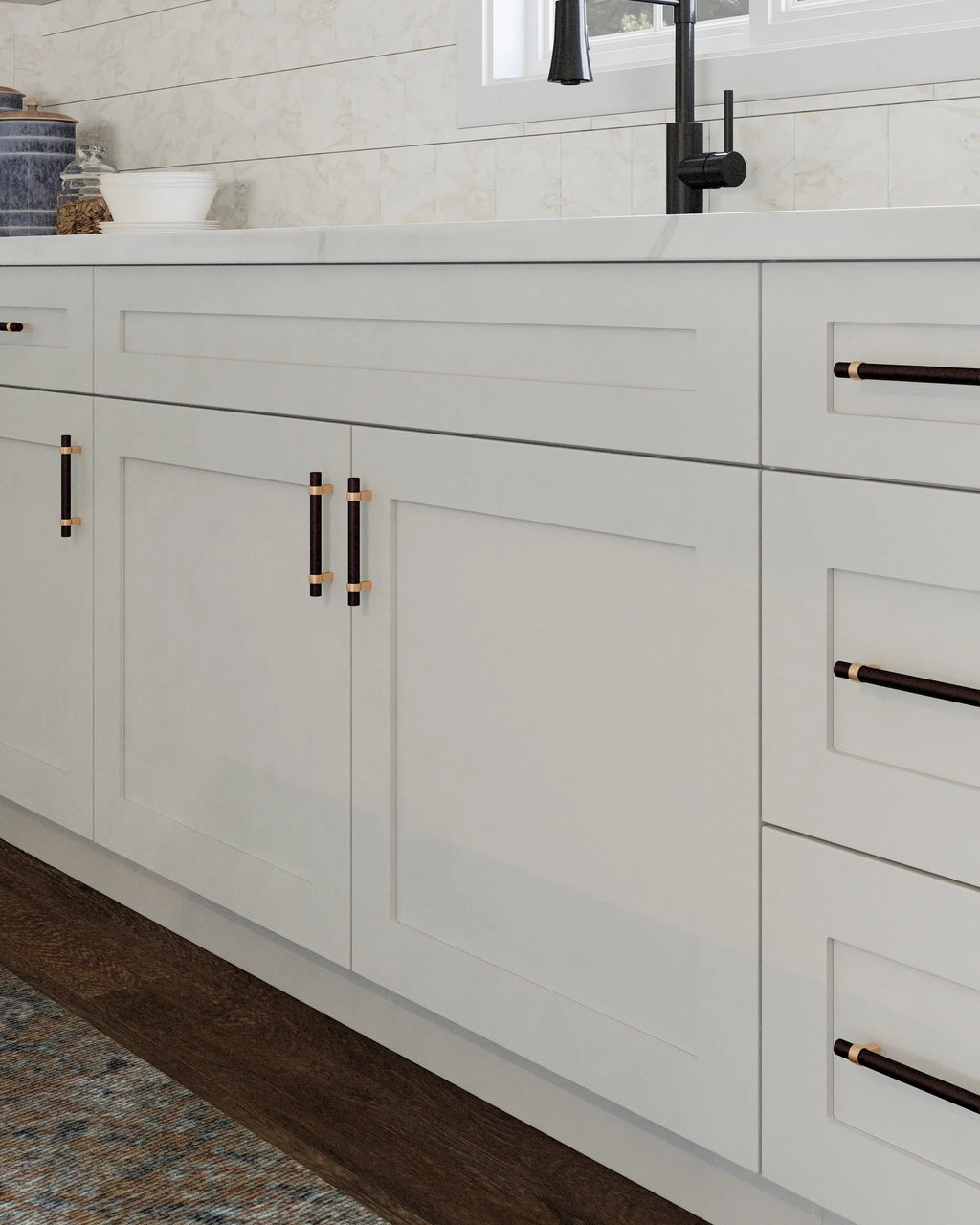 Design House Brookings Unassembled Shaker Base Kitchen Cabinet 36x34.5x24, White - 561407