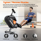 Pooboo Magnetic Rowing Machine, Foldable, 8-Level Resistance, 350lb Capacity
