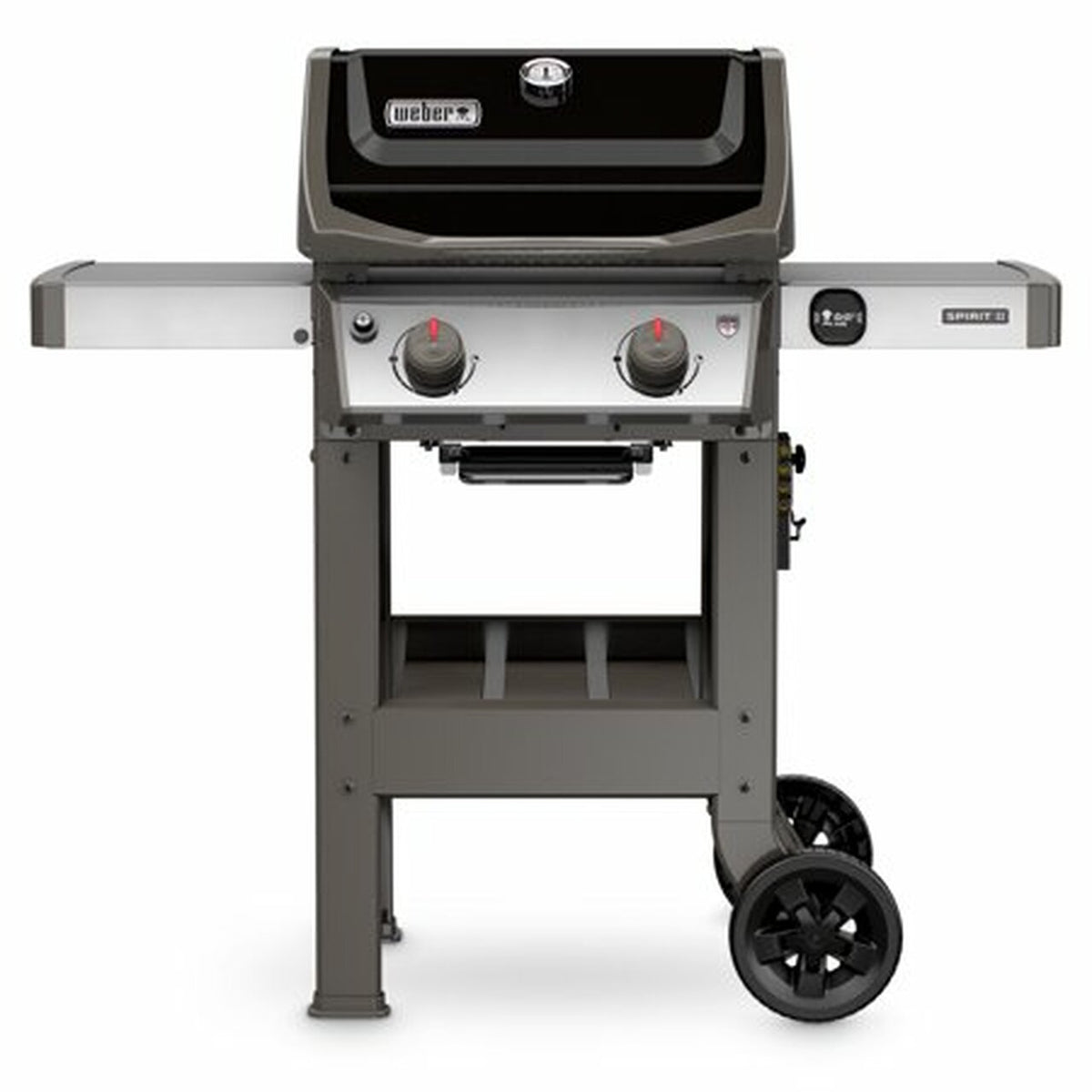 Weber Spirit II E-210 Propane Gas Grill, 2 Burners, 450 sq in, Black - 44010001