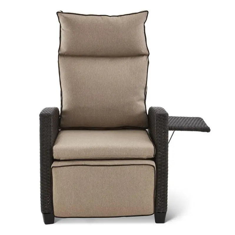 Weatherproof Outdoor Recliner Chair - 330 lbs Capacity, Steel Frame