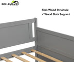 Bellemave Twin Wood Storage Daybed With 2 Drawers, Gray