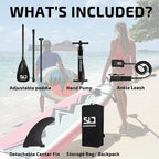 Swonder Inflatable Stand Up Paddle Board 10' x 32" x 6" - Paddle, Pump, Leash And Backpack