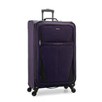 U.S. Traveler Expandable Softside Luggage, Navy, 31in Checked Large - Aviron Bay