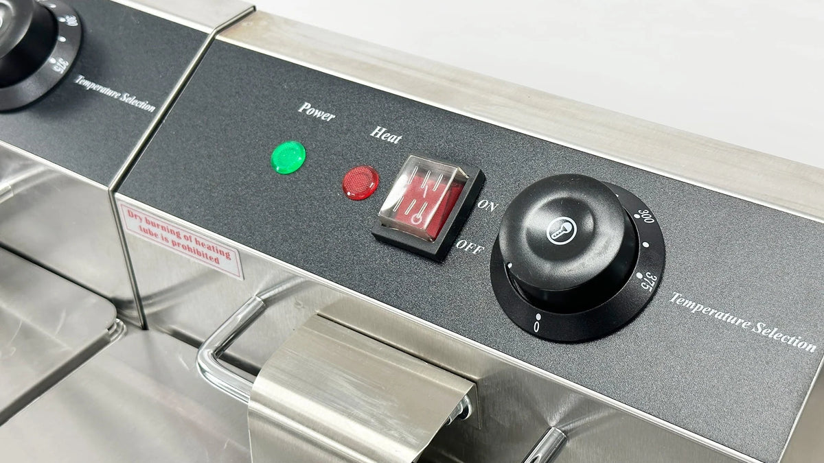 Commercial Electric Countertop Stainless Steel Deep Fryer 23 in 12L 2.5KW