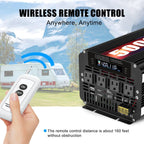 5000W Power Inverter 12V DC To 110V/120V AC With 4 AC Outlets And LCD Display