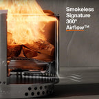 Solo Stove Bonfire 2.0 Smokeless Fire Pit With Stand, 19.5 inch, 21.75 lbs
