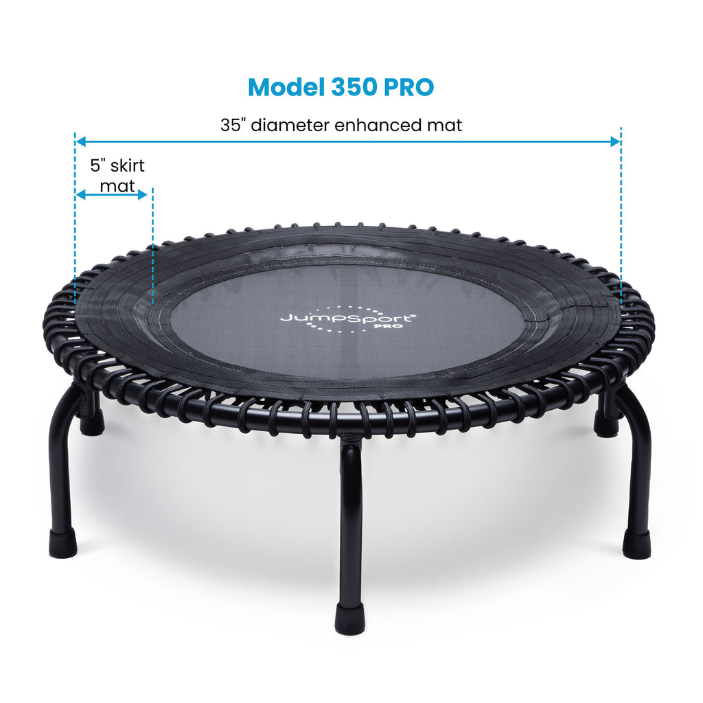 JumpSport Fitness Trampoline 39 Inch Teal/Black - 350 Pro
