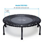 JumpSport Fitness Trampoline 39 Inch Teal/Black - 350 Pro