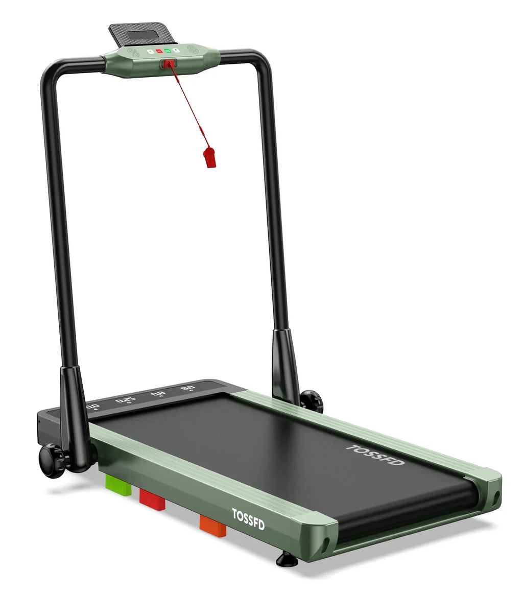 Pooboo 2in1 Folding Under Desk Treadmill, 2.5HP Bluetooth, 265 lbs