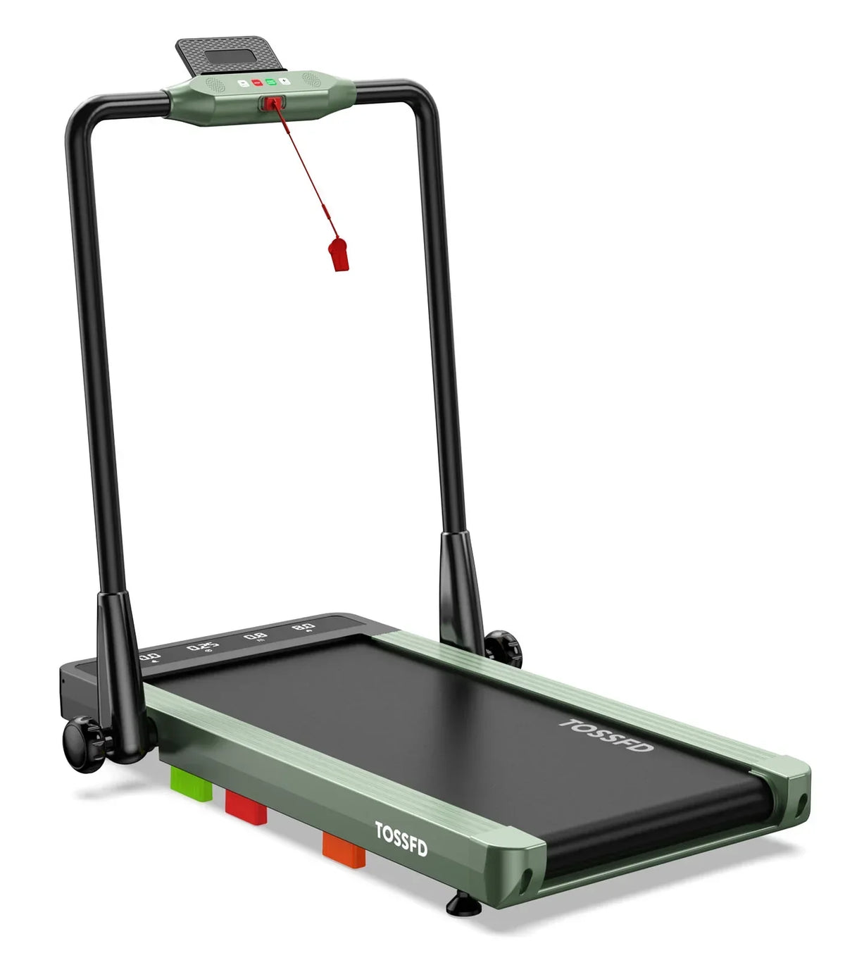 Pooboo 2in1 Folding Under Desk Treadmill, 2.5HP Bluetooth, 265 lbs