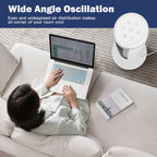 Costway 3-In-1 Evaporative Air Cooler Portable Tower Fan Humidifier 41in White