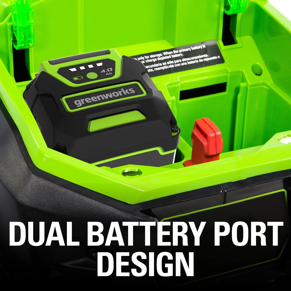 Greenworks 40V 20-Inch Brushless Walk-Behind Push Lawn Mower With 40 Ah Battery And Quick Charger - 2516302