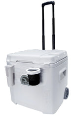 Igloo 52 QT 5-Day Marine Ice Chest Cooler With Wheels, White