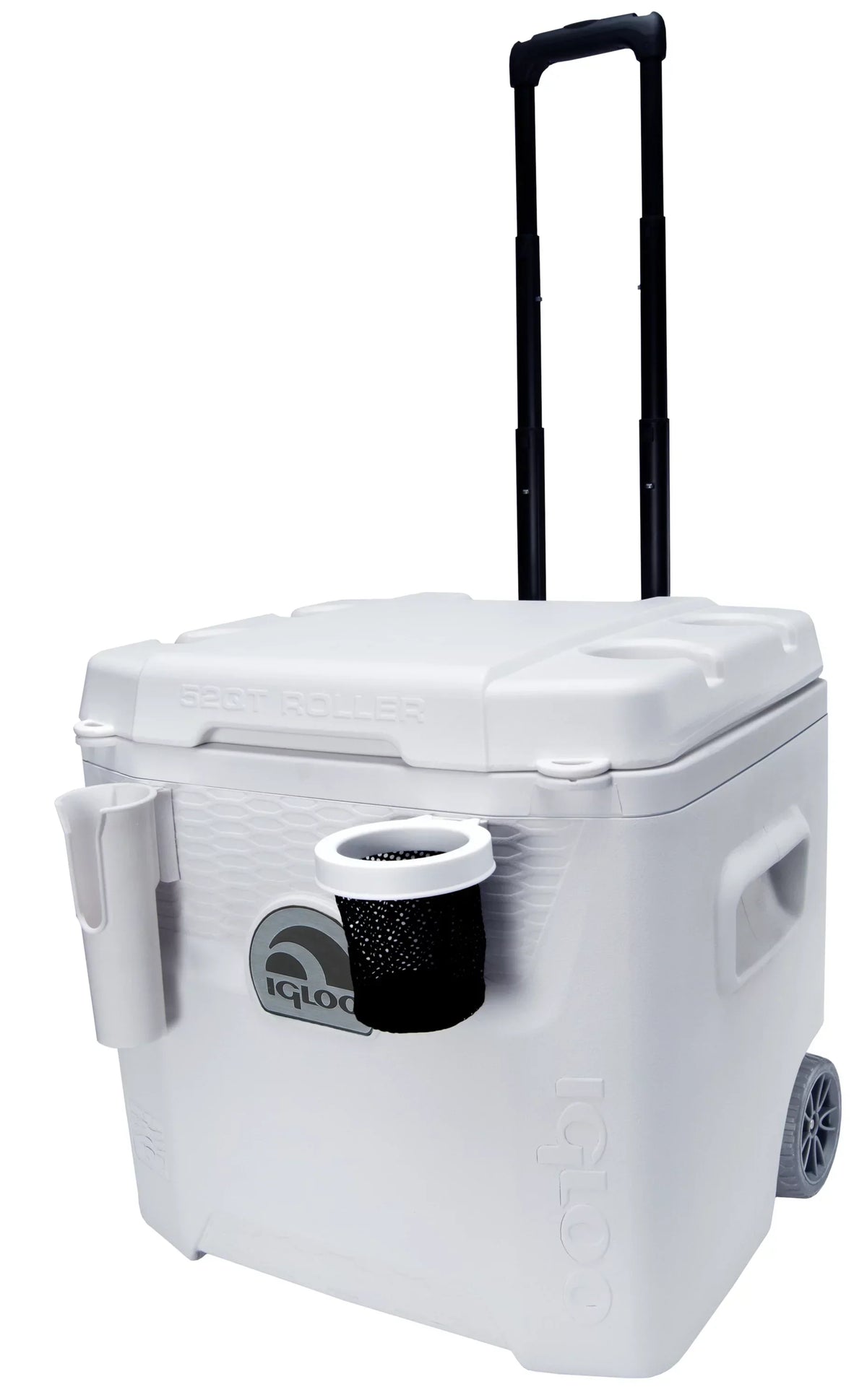 Igloo 52 QT 5-Day Marine Ice Chest Cooler With Wheels, White