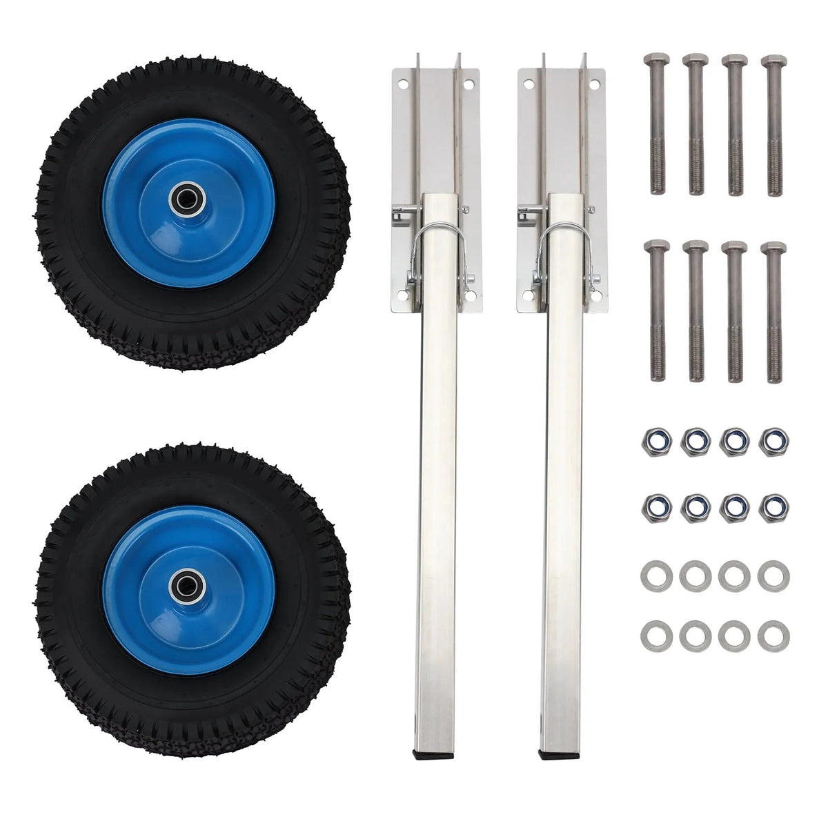 Boat Transom Launching Wheel Set, 12 Inch Wheels, 600 lbs