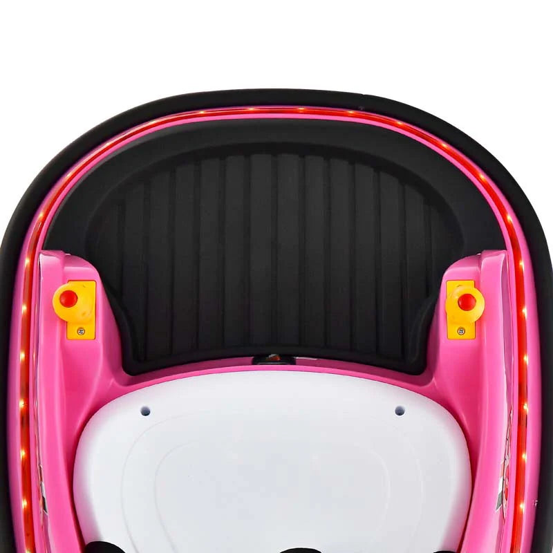 12V Toddler Battery Powered Bumper Car With Dual Joysticks And 360 Degree Spin