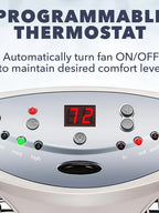 Bionaire Twin Window Fan With Reversible Airflow, 3 Speeds And Remote Control
