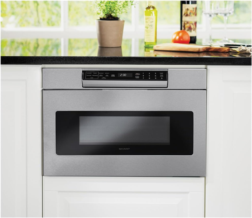 SHARP Microwave Drawer Oven, 24-inch, 1.2 Cubic Feet, 950 Watt - SMD2470ASY