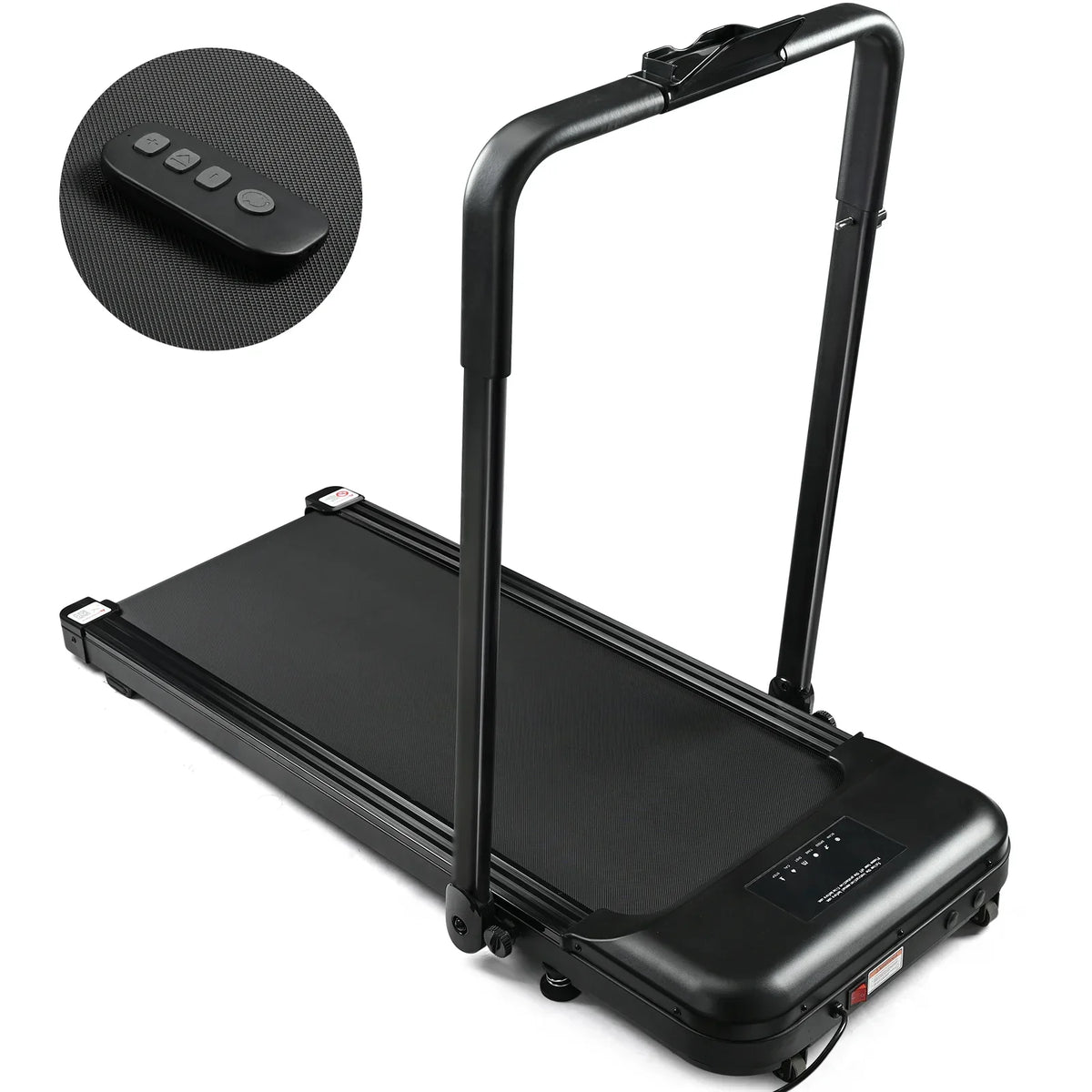 Foldable Under Desk Treadmill Walking Pad With Handle, 6.2 MPH, 2.5HP, 300 LBS Capacity