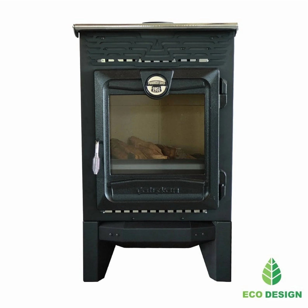 Indoor Wood Burning Cooking Stove 57cm x 55,5cm x 99,5cm, Matte Black - Stove 315