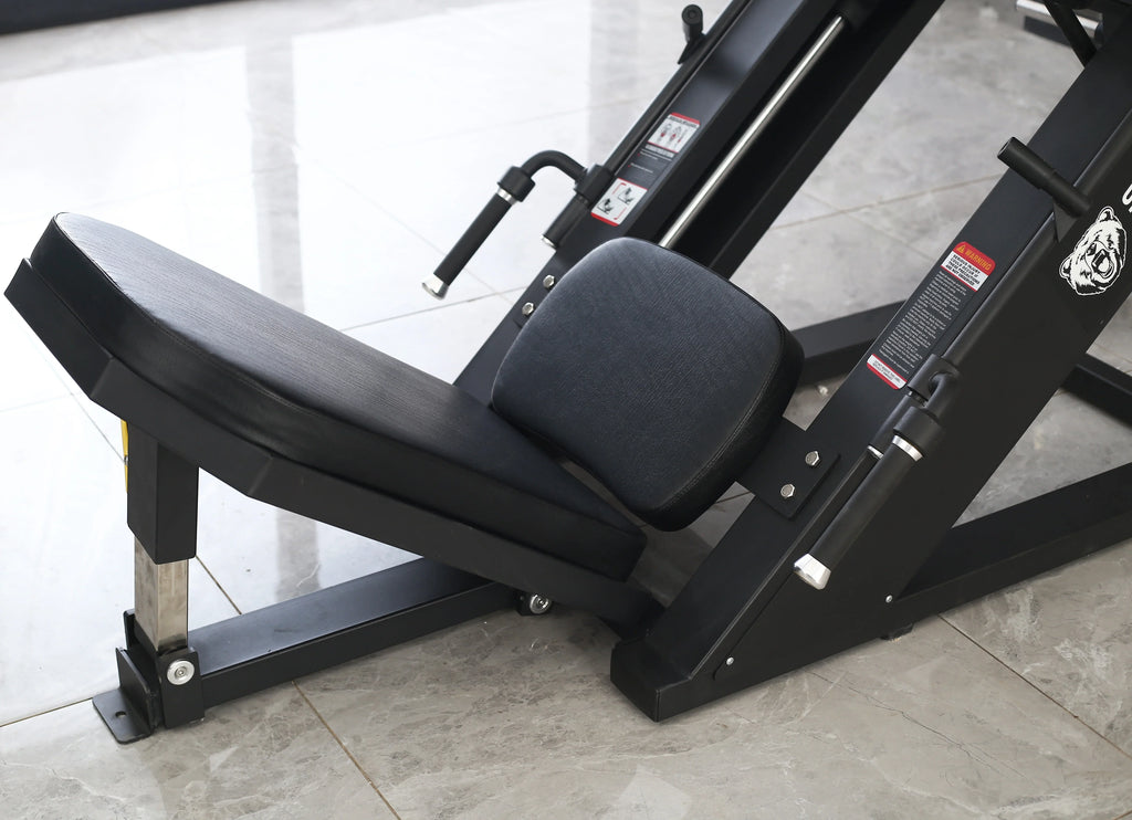 BalanceFrom Plate Loaded Adjustable Leg Press Machine With Extra Plate Storage, 1000-Pound Capacity - SF-L2