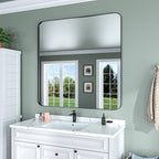 Aluminum Alloy Rounded Corner Wall Vanity Mirror