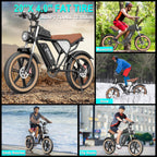 Electric Bike 2000W 37Mph 20in Fat Tires - Q20
