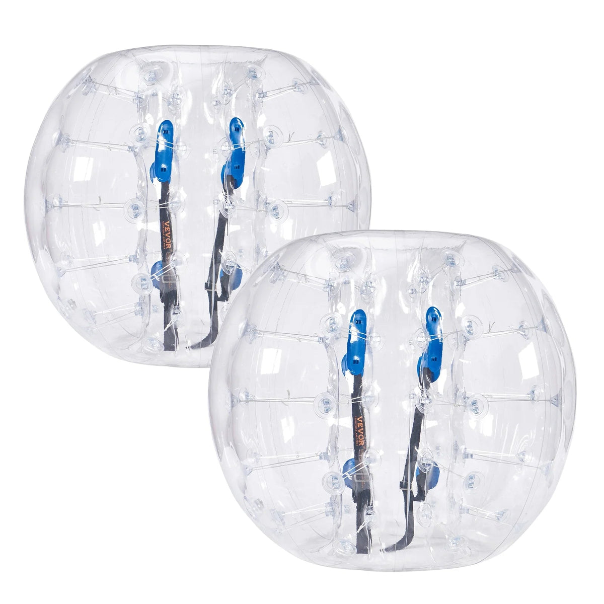 KFFKFF Inflatable Bumper Balls 4FT/1.2M 2-Pack, Transparent Dots - HCPPQ-005