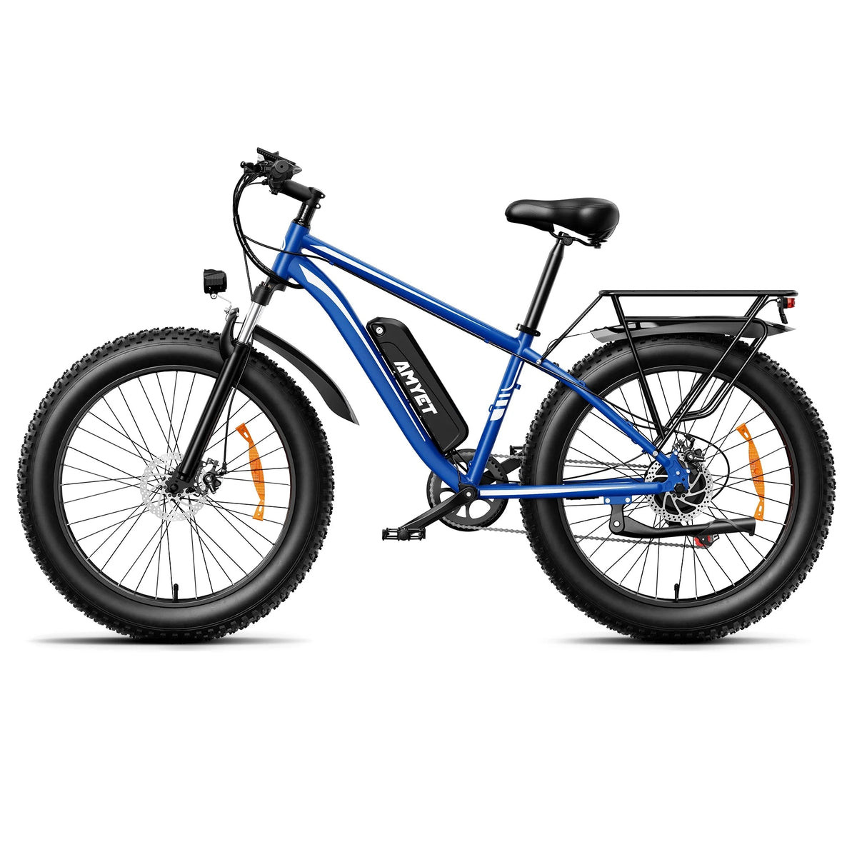 AMYET 26 x 4 Fat Tire Electric Mountain Bike, 48V 15Ah, 7-Speed - EB26