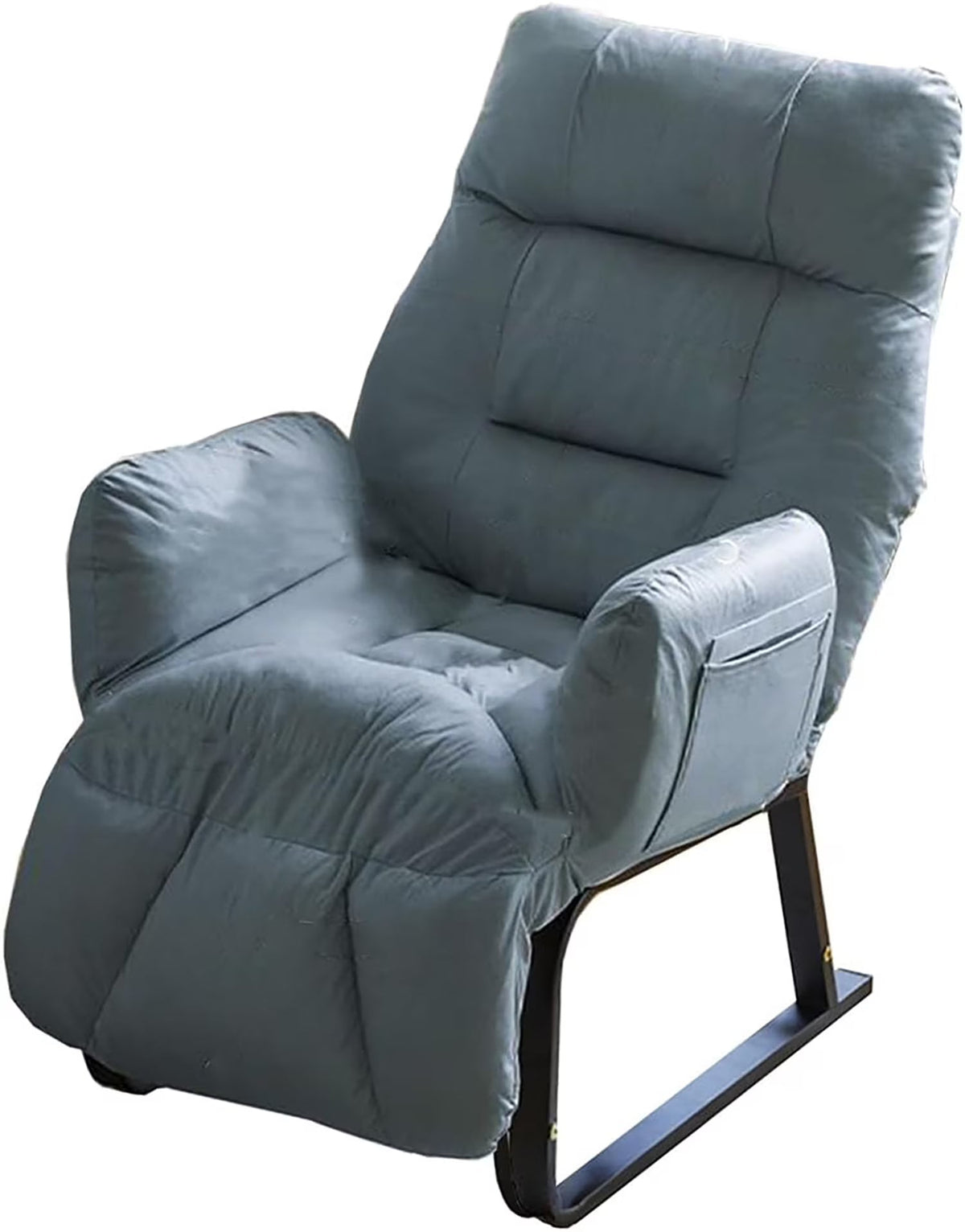 HDUTNGISN Recliner Armchair With Adjustable Backrest, White, 20 x 27.5 x 61.8 in