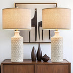 Oneach Ceramic Table Lamps, 24.75 inch, Set Of 2 - Modern Farmhouse