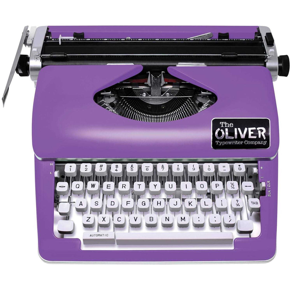 The Oliver Typewriter Company Manual Typewriter, Purple, 11-in Carriage