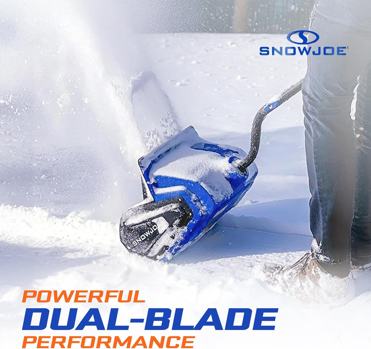 Snow Joe Cordless Electric Snow Shovel Kit, 13 inch Clearing Path, 24V 4.0-Ah Battery - 24V-SS13-TV1