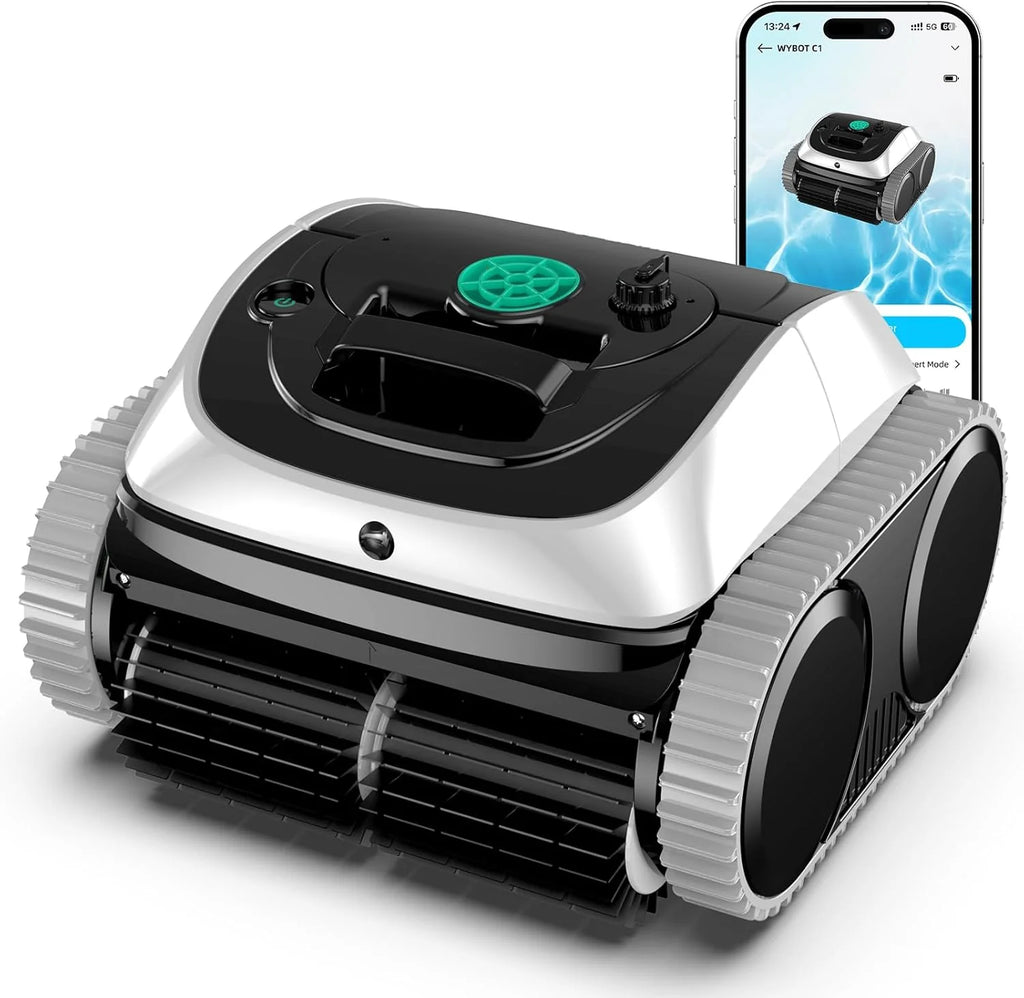 WYBOT Cordless Robotic Pool Vacuum, 150 Mins Runtime, For Inground Pools Up To 1,614 Sq.ft - C1