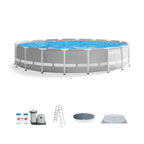 Intex Prism Frame Above Ground Swimming Pool 14ft x 42in With Pump - 26719EH