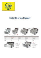Commercial Electric Countertop Stainless Steel Deep Fryer 23 in 12L 2.5KW