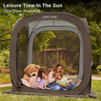 EAST OAK Pop-Up Screen House Tent 10 x 10 FT With Carry Bag