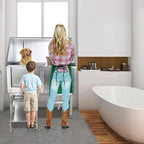 Cuisinaid 50-Inch Stainless Steel Dog Grooming Tub With Ramp, Faucet And Drain Kit