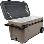 Igloo Wheeled Cooler 110 Qt Sandstone - Sportsman Glide