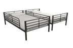 Mainstays Convertible Twin Over Twin Metal Bunk Bed - Black